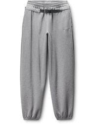Alexander Wang - Mid Rise Belted Sweatpant - Lyst
