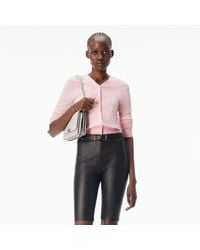 Alexander Wang - Continuous Placket Long Sleeve Cardigan - Lyst