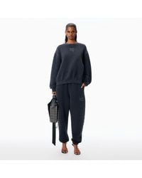 Alexander Wang - Crystal Hotfix Logo Sweatpant - Lyst