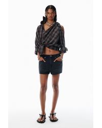 Alexander Wang - Logo-embossed Marathon Shorts - Lyst