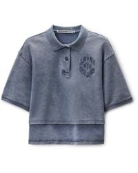 Alexander Wang - Cropped Oversized Polo - Lyst