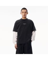 Alexander Wang - Logo Print Short Sleeve Tee - Lyst