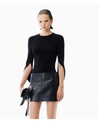 Alexander Wang - Drape Back Long Sleeve Top - Lyst