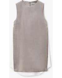Alexander Wang - Shift Mini Dress With Zip Side Panels - Lyst