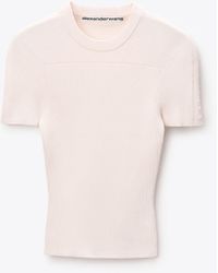 Alexander Wang - Debossed Logo Fitted Tee - Lyst