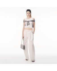 Alexander Wang - Side Zip Mid-Rise Tailored Pant - Lyst