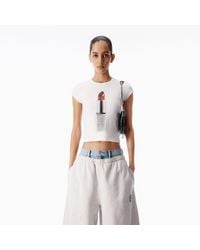 Alexander Wang - Lipstick Baby Tee - Lyst
