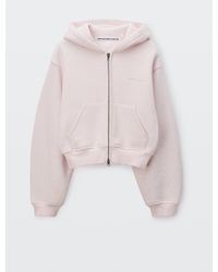 Alexander Wang - Crystal Hotfix Zip-Up Hoodie - Lyst