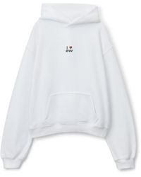 Alexander Wang - Crystal Hotfix I Heart Aw Hoodie - Lyst
