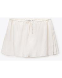 Alexander Wang - Mid-Rise Pleated Short - Lyst