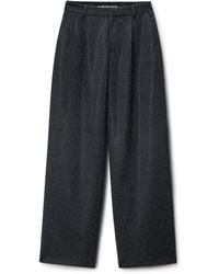 Alexander Wang - Crystal Hotfix Wool Mohair Tailored Pant - Lyst