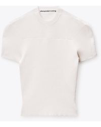 Alexander Wang - Debossed Logo Fitted Tee - Lyst