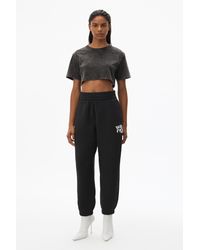 Alexander Wang Dense Fleece Trousers - Black
