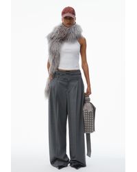 Alexander Wang - Pre-styled Pleated Trouser With Boxer Waistband - Lyst