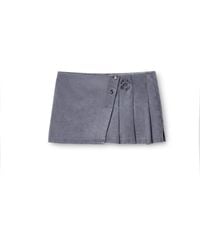 Alexander Wang - Pleated Wrap Mini Skirt - Lyst