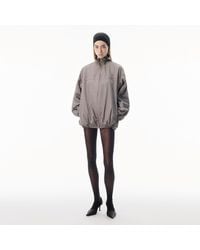 Alexander Wang - Oversized Track Jacket With Gathered Collar - Lyst