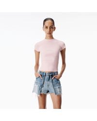 Alexander Wang - Knit Logo Baby Tee - Lyst