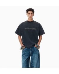 Alexander Wang - Cotton Oversized Logo Tee - Lyst