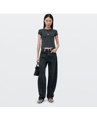Alexander Wang - Crystal Belt Loop Mid Rise Relaxed Jean - Lyst