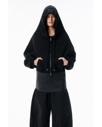 Alexander Wang - Black Veil Zip-up Hoodie - Lyst