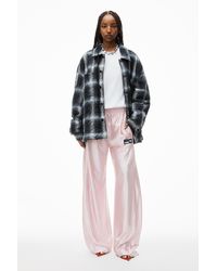 Alexander Wang - Logo Track Pant With Piping - Lyst