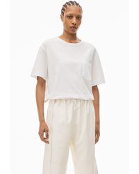 T by Alexander Wang Football Jersey with Sequin Hotfix - White Blue – Kith