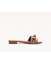 Alexandre Birman - Grosgrain Raffia Flat - Lyst