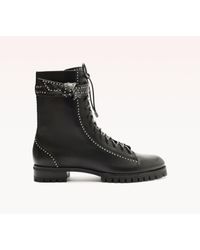 Alexandre Birman - Evelyn Studs Bootie Black - Lyst
