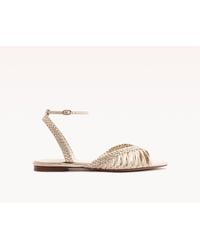 Alexandre Birman - Agatha Flat Golden - Lyst