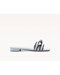 Alexandre Birman - Grosgrain Raffia Flat - Lyst