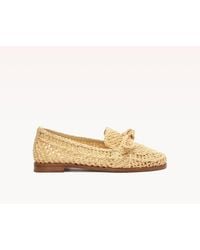 Alexandre Birman - Raffia Penny Loafer Pearl - Lyst
