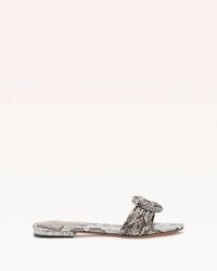 Alexandre Birman - Vicky Python Flat Slide - Lyst