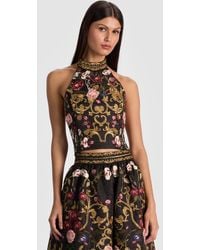 Alice + Olivia - Gatz Embellished Top - Lyst
