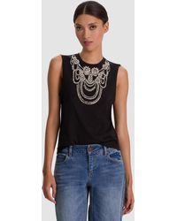 Alice + Olivia - Dede Embellished Tank - Lyst