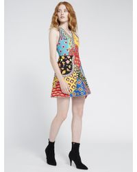 Alice + Olivia Tennie Embellished V Neck Dress - Multicolour