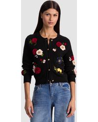 Alice + Olivia - Dollie Floral Cardigan - Lyst