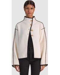 Alice + Olivia - Pearson Collared Sweater Jacket - Lyst