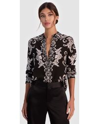 Alice + Olivia - Willa Silk Blouse - Lyst