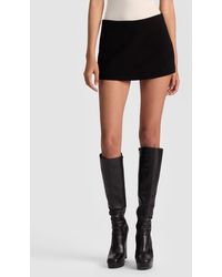 Alice + Olivia - Mace Suede Mini Skort - Lyst