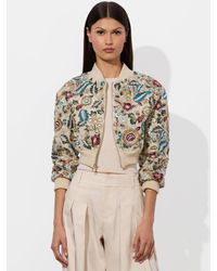 Alice + Olivia - Odie Embellished Bomber - Lyst