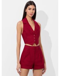 Alice + Olivia - Donna Linen Vest - Lyst