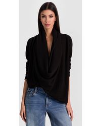 Alice + Olivia - Jules Draped Pullover - Lyst