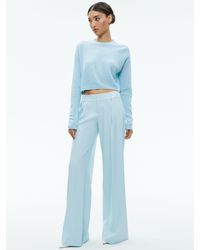 Alice + Olivia - Eric Low Rise Linen Pant - Lyst