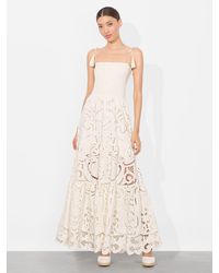 Alice + Olivia - Marna Tiered Maxi Dress - Lyst