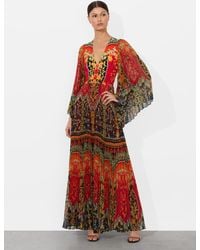 Alice + Olivia - Bennet Pleated Maxi Dress - Lyst