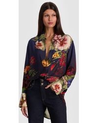 Alice + Olivia - Finely Oversized Button Down - Lyst