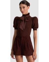 Alice + Olivia - Chase Puff Sleeve Sweater - Lyst