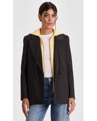 Alice + Olivia - Jordan Blazer With Removable Hoodie - Lyst