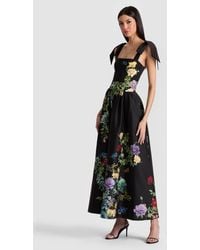 Alice + Olivia - Oriana Drop Waist Midi Dress - Lyst