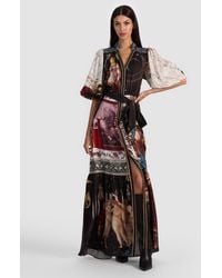 Alice + Olivia - Cora Maxi Shirt Dress - Lyst